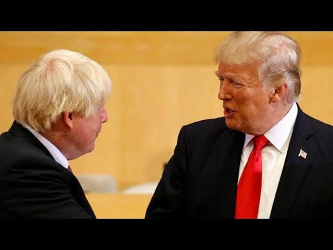 شاهد دونالد ترامب ينفي تأكيد لقائه مع بوريس جونسون