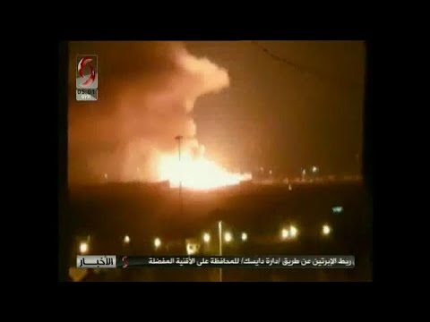 شاهدتضارب بشأن أسباب الإنفجار الذي هز محيط مطار المزة العسكري في دمشق