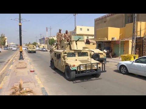شاهد هدوء حذر وسط انتشار مكثّف لعناصر الجيش في البصرة