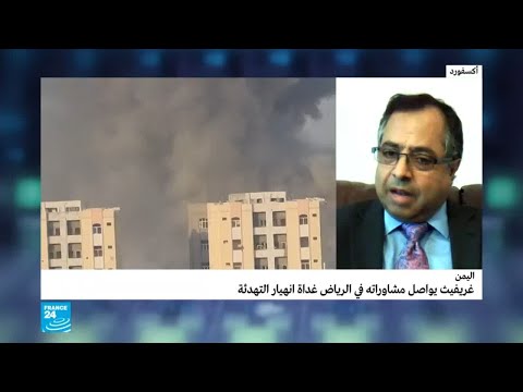 شاهد مارتن غريفيث يواصل مشاوراته في الرياض لتسوية النزاع بشأن الحديدة