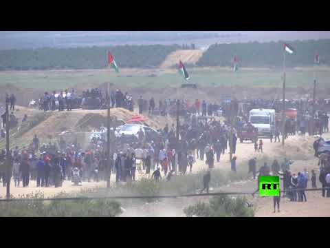 انطلاق جمعة رفع علم فلسطين وحرق الإسرائيلي