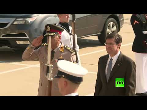 وزير الدفاع المصري يصل واشنطن على رأس وفد عسكري تلبية لدعوة رسمية