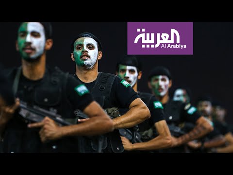 استعراض عسكري لقوات أمن الخليج بمدينة مكة السعودية