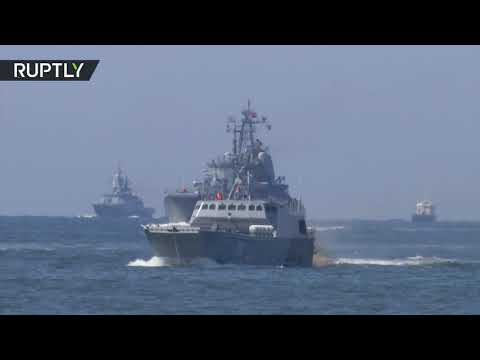 شاهد إنزال قوة من مشاة البحرية في كالينينغراد الروسية