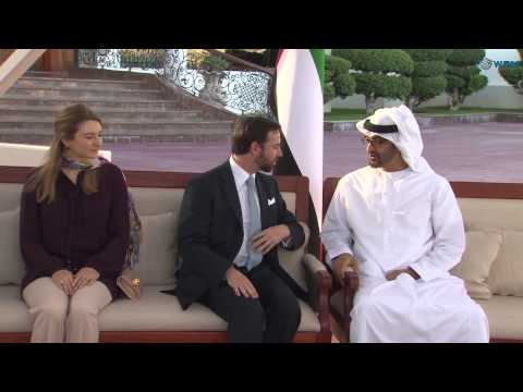 محمد بن زايد يستقبل ولي عهد دوقية لوكسمبورغ
