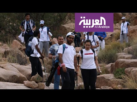 مميزات المشي الطويل هايكنج موسم الطائف تحت الورد