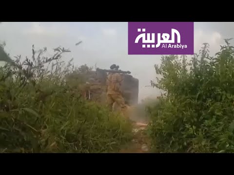 شاهد معارك الجيش الوطني اليمني في مديرتي الظاهر وحيدان