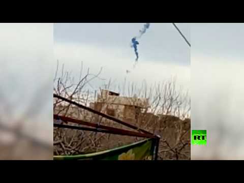 شاهد فيديو جديد لإسقاط المروحية السورية في إدلب