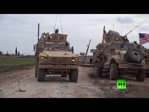 شاهد اشتباكات بالأسلحة الخفيفة بين أهالي قرية خربة عمو وقوات الجيش الأميركي في الحكسة