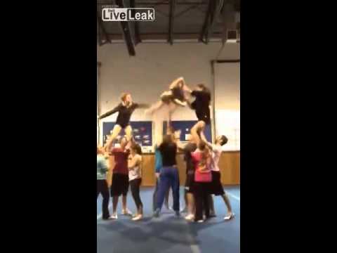 شاهد قفزة خاطئة للاعبة غمباز تتسبّب في فقدان وعي زميلتها