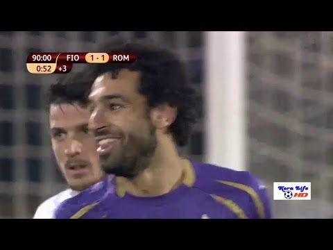 لمسات محمد صلاح في مباراة فيورنتينا وروما