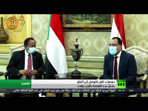 شاهد السيسي يبحث مع رئيس الوزراء السوداني في القاهرة أزمة سد النهضة