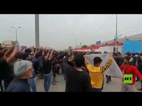 شاهد الاحتجاجات الشعبية تتجدد في العراق