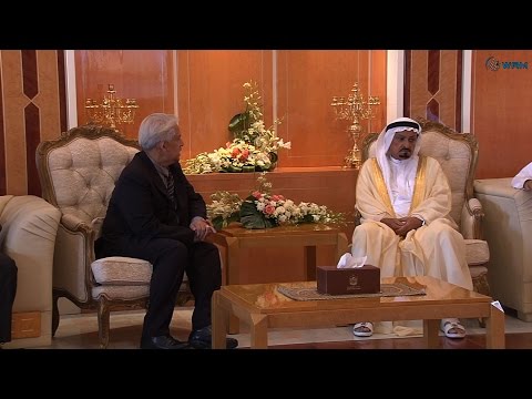 شاهد حاكم عجمان يستقبل قنصل عام أندونيسيا