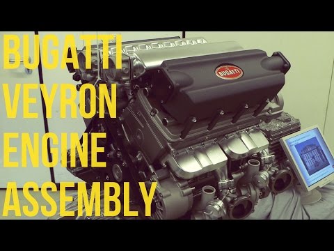 فيديو عملية تصنيع محرك سيارة بوغاتي فيرون الخارقة
