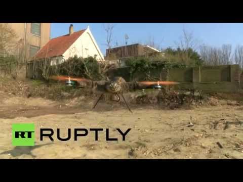 طائرة دون طيار تتخذ شكل قطة