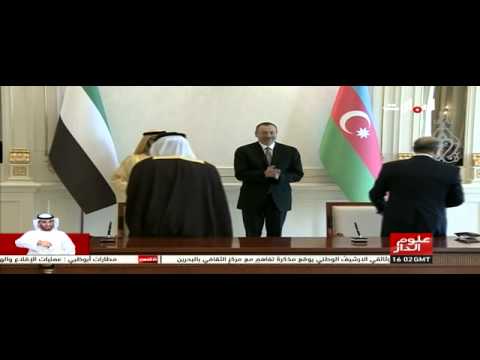 بالفيديو محمد بن راشد يلتقي الرئيس الأذري