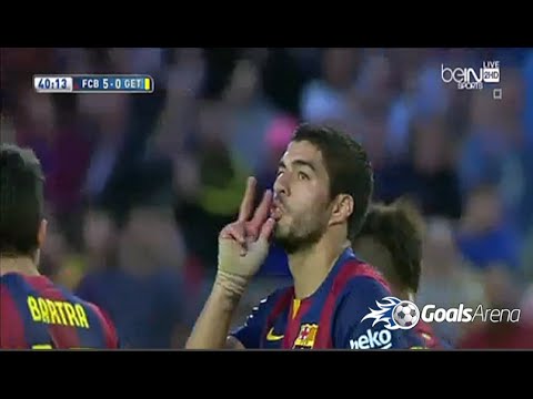 شاهد ستة أهداف لنادي برشلونة في خيتافي