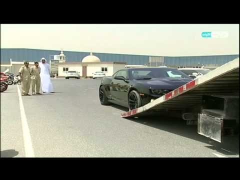 فيديو احتجاز مركبات فارهة في شرطة دبي