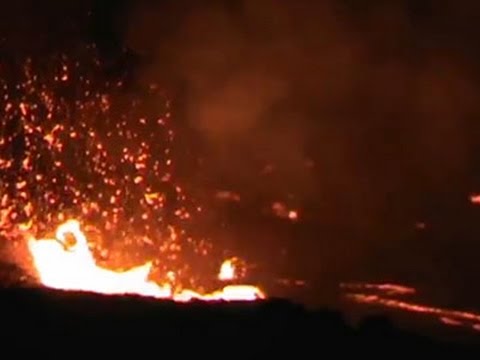 شاهد انفجار بركاني مخيف في هاواي