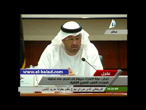 بالفيديو وزير الدولة الإماراتي يُشيد بالعلاقة مع مصر