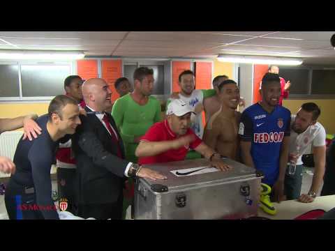 شاهد احتفالات موناكو بالتأهل لدوري الأبطال