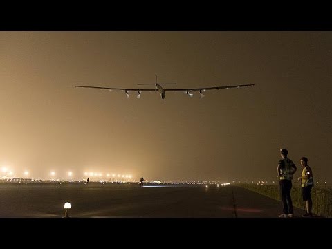شاهد الطائرة الشمسية سولار امبلس 2 تغادر الصين إلى هاواي