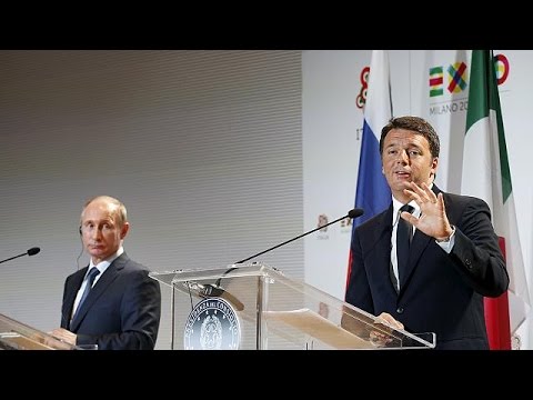 شاهد بوتين في ميلانو للتباحث مع رينزي