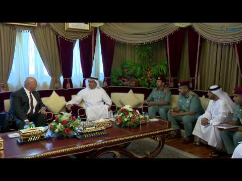شاهد الشيخ سيف بن زايد يلتقي وفدا من fbi