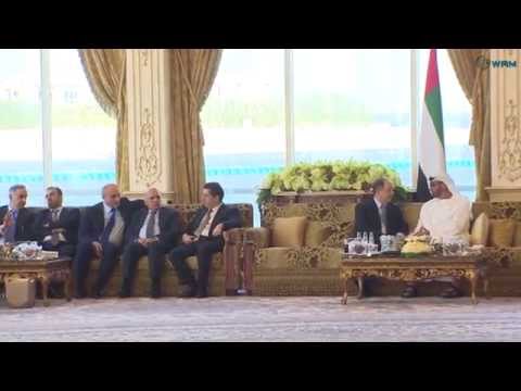 شاهد الشيخ محمد بن زايد يستقبل رئيس إقليم كردستان العراق