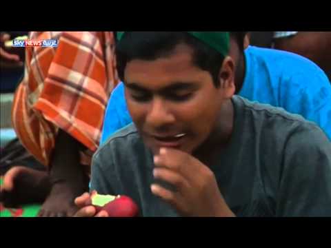 شاهد لاجؤو الروهانغا وبنغلادش في مخيمات إندونيسيا