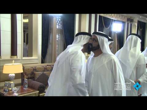 شاهد محمد بن راشد ومحمد بن زايد يستقبلان حكام الإمارات