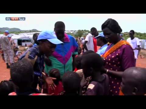 شاهد شرطيات لخدمة النازحات جنوب السودان