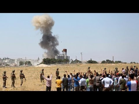 بالفيديو تنظيم داعش المتطرف يُفجّر مجدَّدا عين العرب