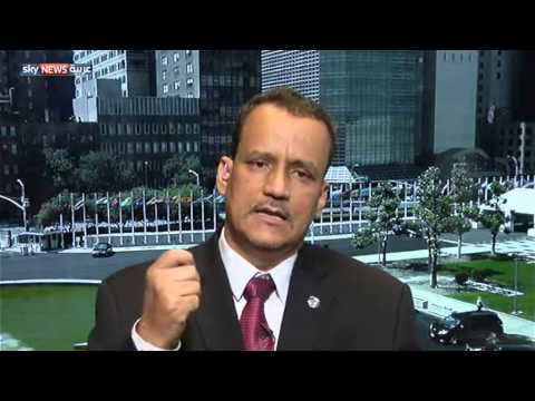 شاهد ولد الشيخ أحمد يشيد باجتماع جنيف بين الفرقاء اليمنيين