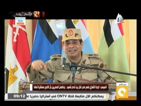 شاهد كلمة الرئيس السيسي خلال تفقده القوات المسلحة
