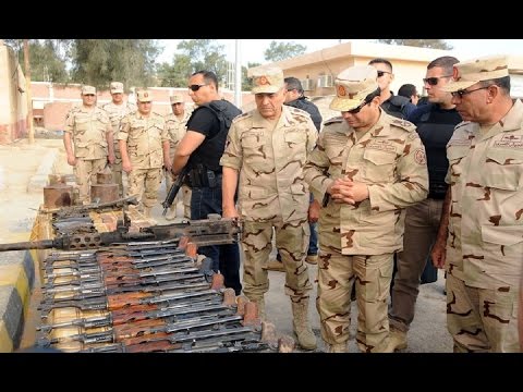 شاهد مفاجآت الأسلحة المضبوطة مع متطرفي سيناء