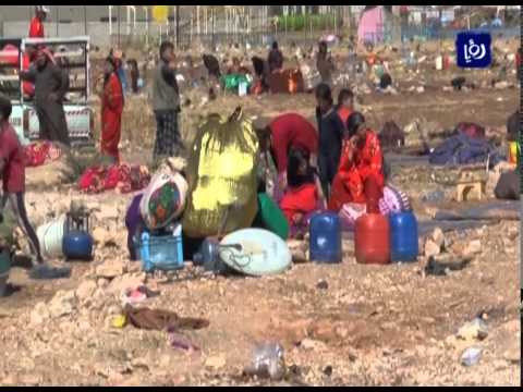 شاهد حملة موسعة لإزالة خيام بعض الأشخاص الرحل في إربد