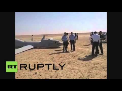 بالفيديو سقوط طائرة أمريكية بدون طيار جنوبي العراق