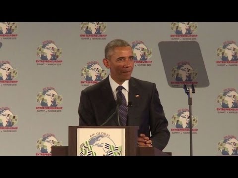 شاهد أوباما يؤكد في كينيا أنَّ أفريقيا تسير قدما