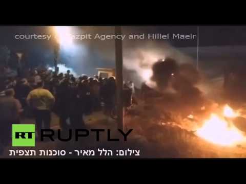 بالفيديو صدامات بين الشرطة الإسرائيلية ومستوطنين في الضفة الغربية