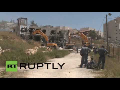 شاهد أعمال هدم المستوطنات الإسرائيلية في بيت إيل