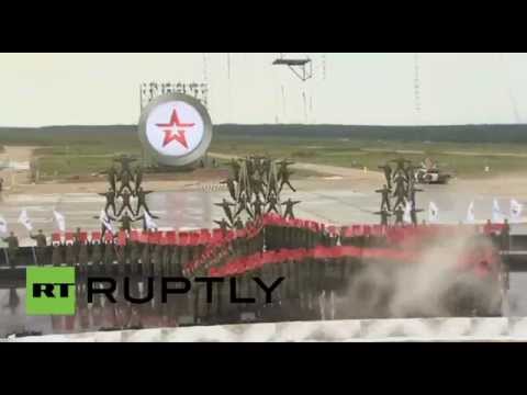 شاهد انطلاق مسابقة الألعاب العسكرية الدولية في موسكو