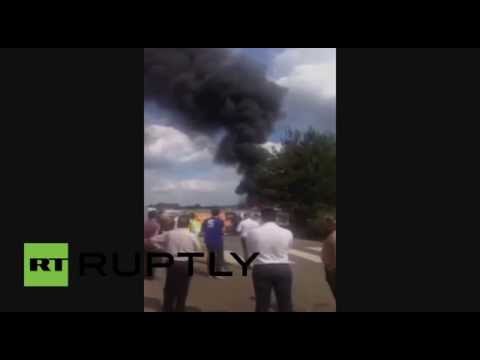 شاهد مقتل أقارب لـبن لادن في تحطم طائرة