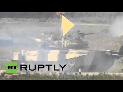 شاهد أجمل لقطات من مسابقة بياتلون الدبابات 2015 في مقاطعة موسكو