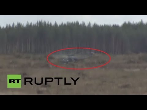 بالفيديو لحظة سقوط مروحية مي28 في مقاطعة ريازان