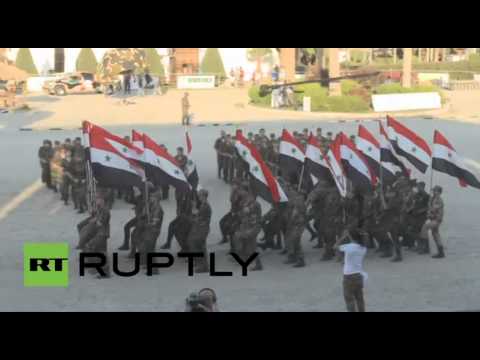 الجيش السوري يحتفل بالذكرى السبعين لتأسيسه