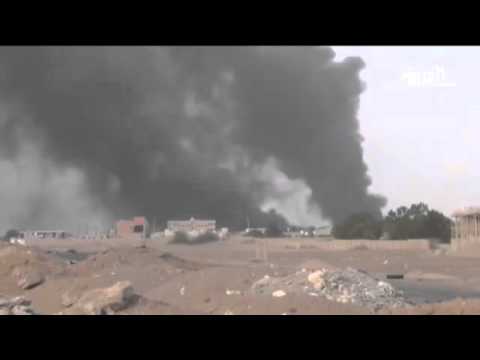 بالفيديو المشاهد الأولى لاقتحام قاعدة العند اليمنية