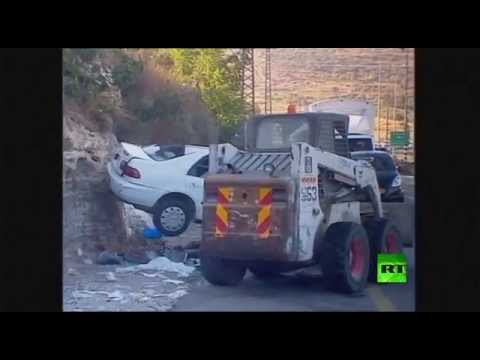 شاهد فلسطيني يدهس 3 جنود إسرائيليين