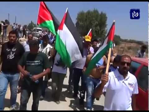 بالفيديو مسيرات في الضفة الغربية تضامنا مع الأسرى
